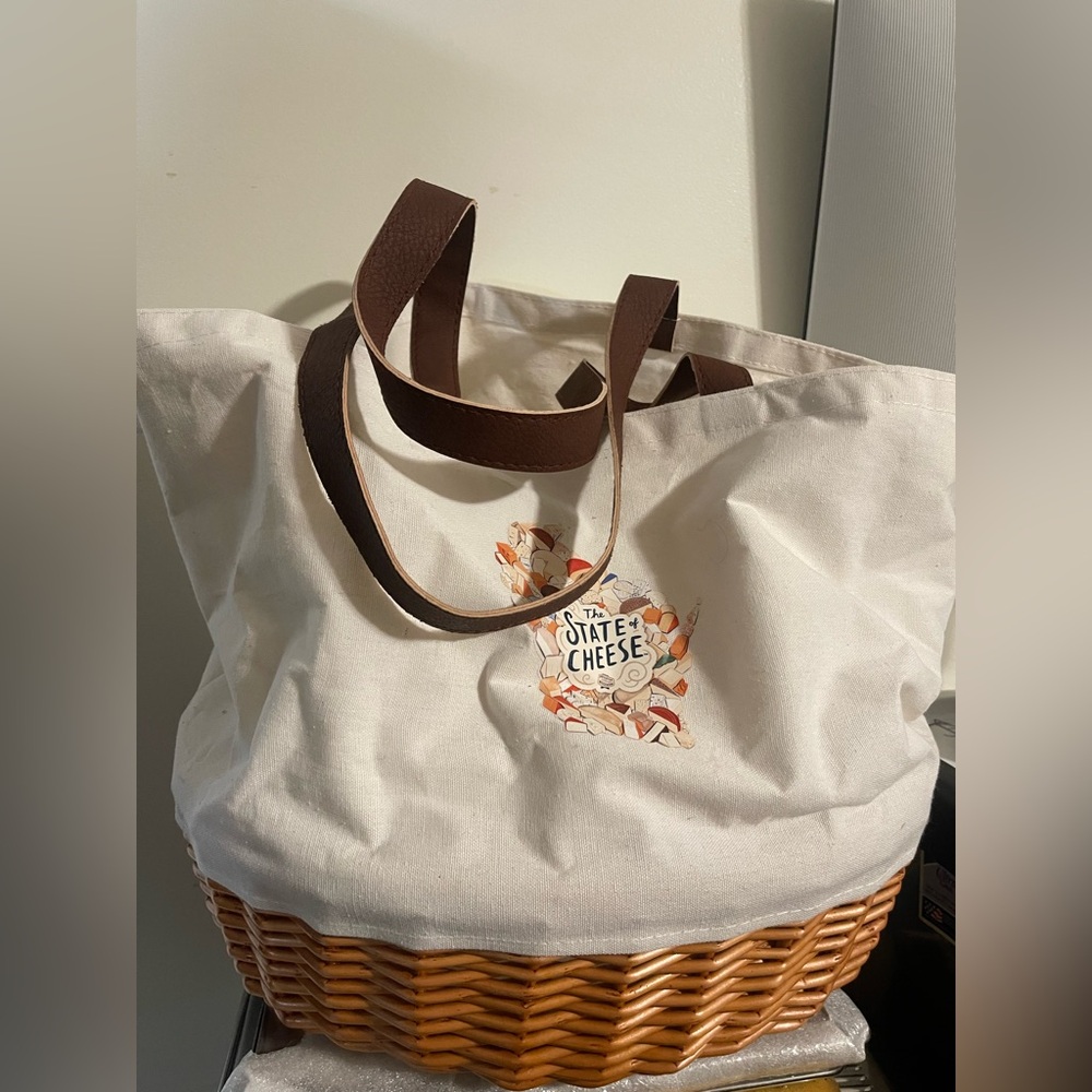 versatile picnic basket, beach bag, or general tote bag